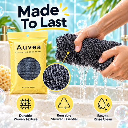 Auvea Exfoliating Body Towel – Deep Cleansing & Skin-Smoothing Shower Towel